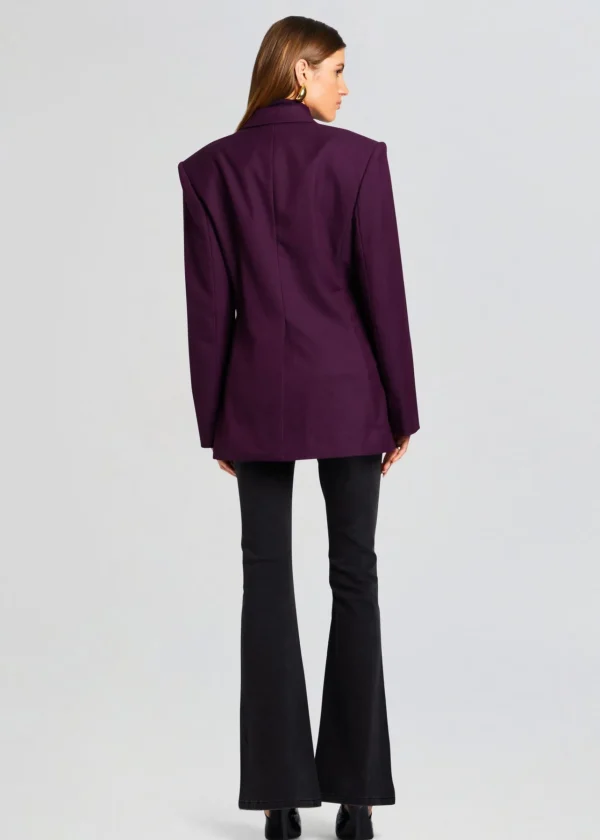 Business Chic*Retrofete Cosmo Blazer Eggplant