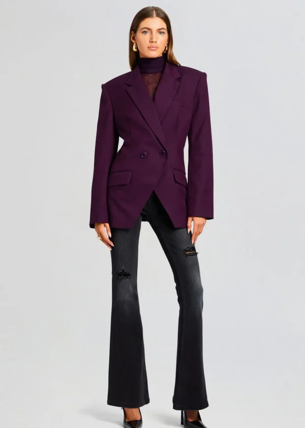 Jackets*Retrofete Cosmo Blazer Eggplant