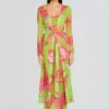 Spring Knits*Retrofete Cruz Knit Duster Lime Anthurium