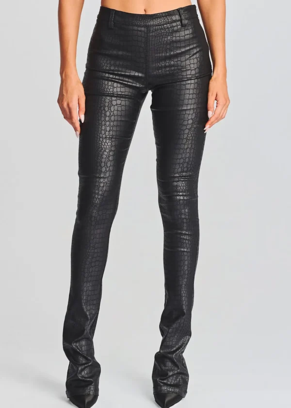 RETROFÊTE*Retrofete Danica Coated Denim Pant Gator