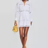 Honeymoon Looks*Retrofete Daniela Short Dress White
