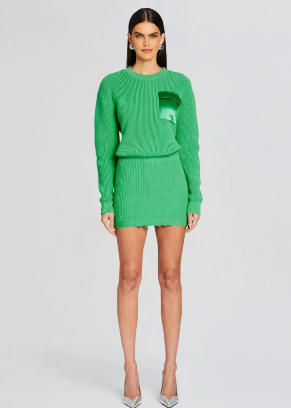 Resort '24*Retrofete Daniella Sweater Dress Pistachio