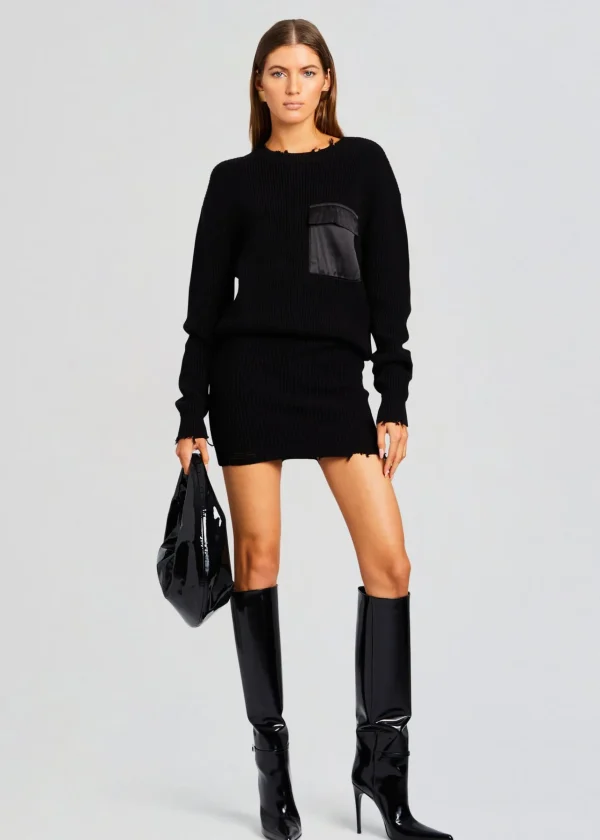 Day to Night*Retrofete Daniella Sweater Dress Black