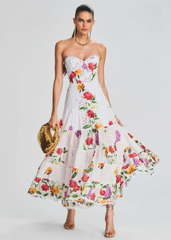 The Destination Bride*Retrofete Danny Long Dress White Bonita
