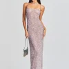 RETROFÊTE*Retrofete Dante Sequin Dress Mink Grey