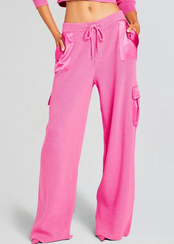 Spring Knits*Retrofete Daph Knit Cargo Pant Malibu Pink
