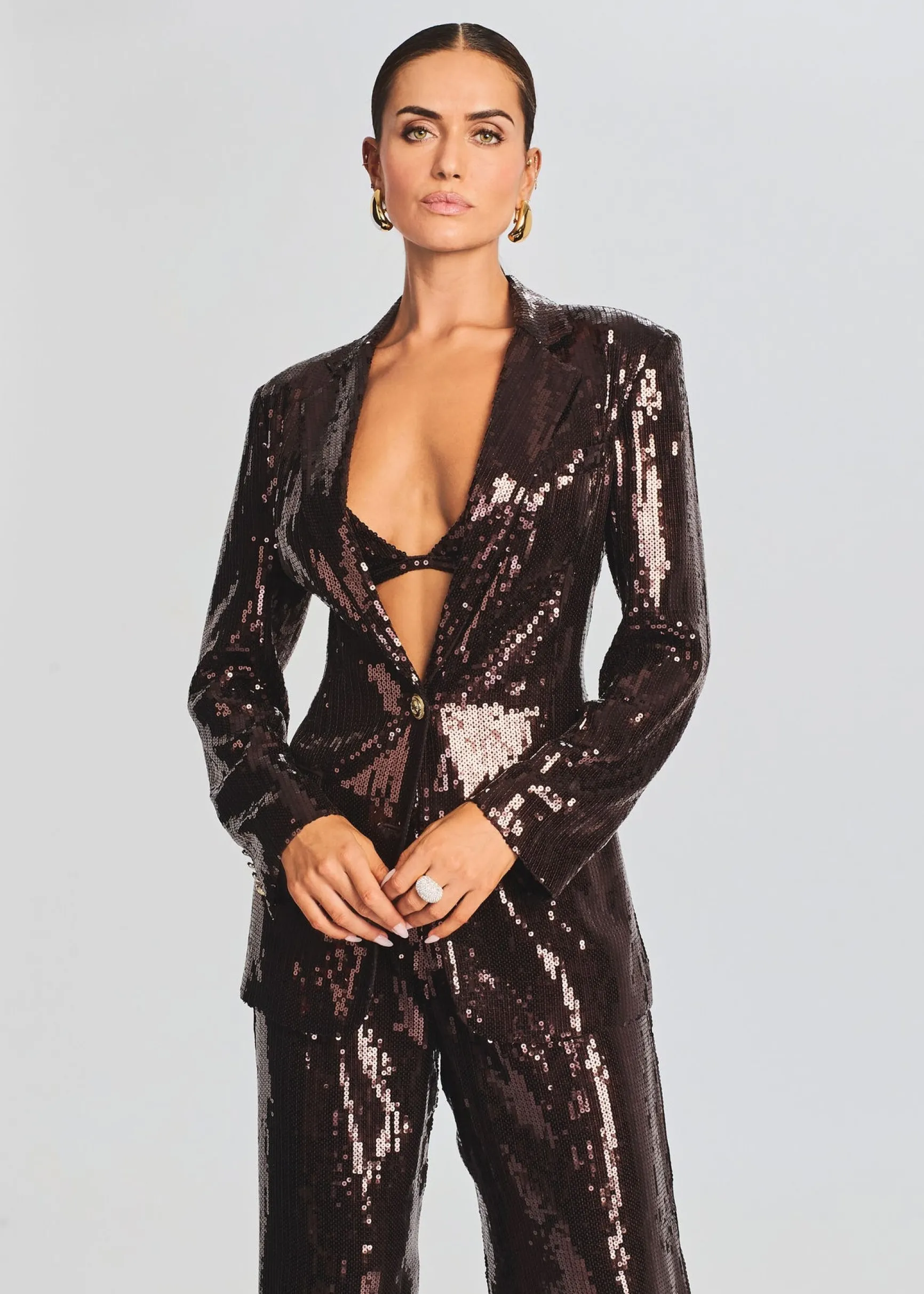 dawn_sequin_blazer_0.webp Business Chic*Retrofete Dawn Sequin Blazer Dark Chocolate