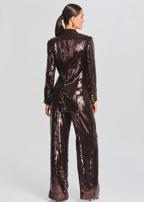 Jackets*Retrofete Dawn Sequin Blazer Dark Chocolate