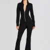 Day to Night*Retrofete Deedee Denim Jumpsuit Stone Black