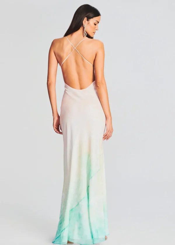 Bridal Party*Retrofete Destiny Silk Dress Turquoise Bay