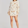 Dresses*Retrofete Devin Sweater Tan White Tie Dye