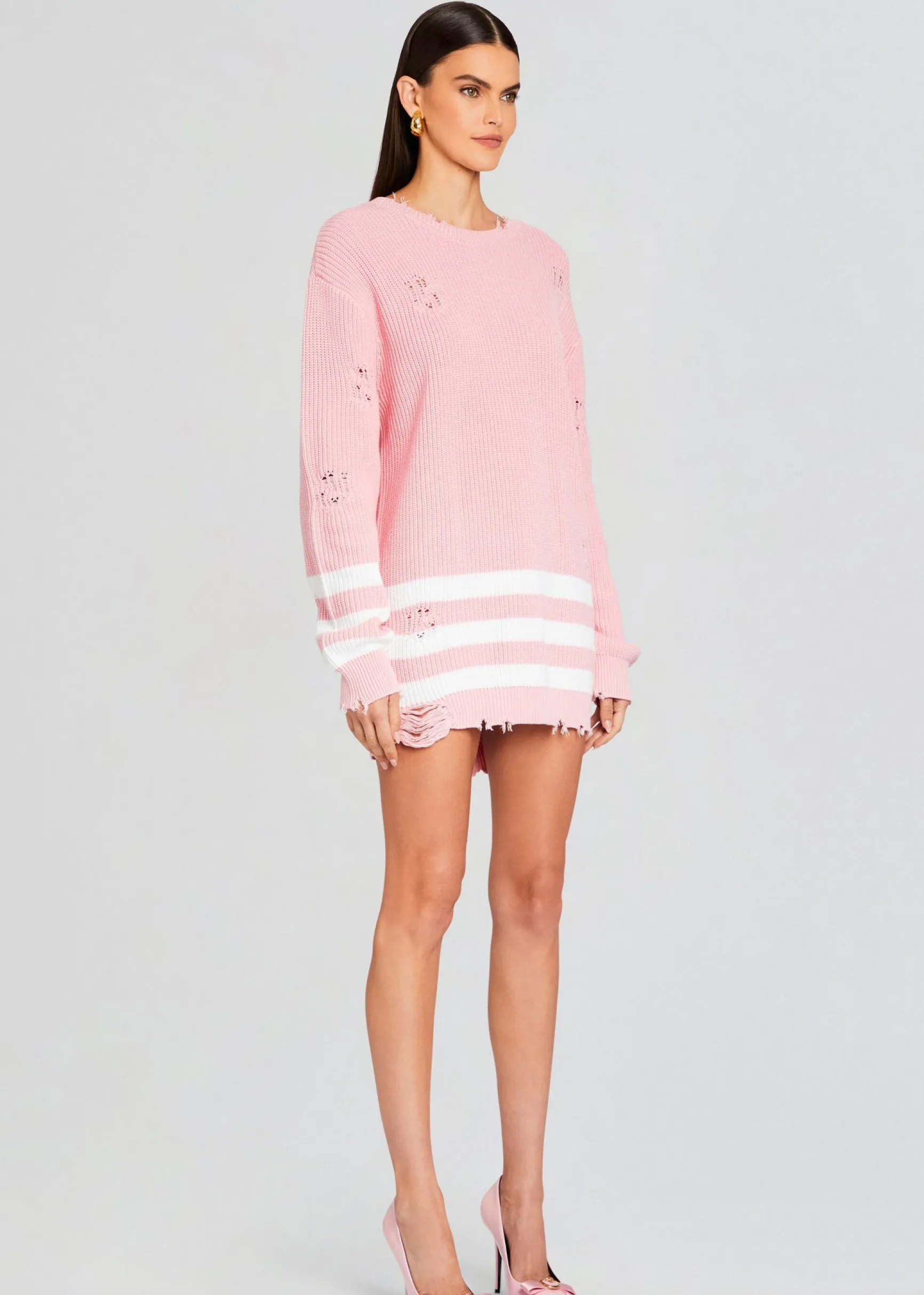 devin_sweater_2-11.webp Dresses*Retrofete Devin Sweater Baby Pink/White