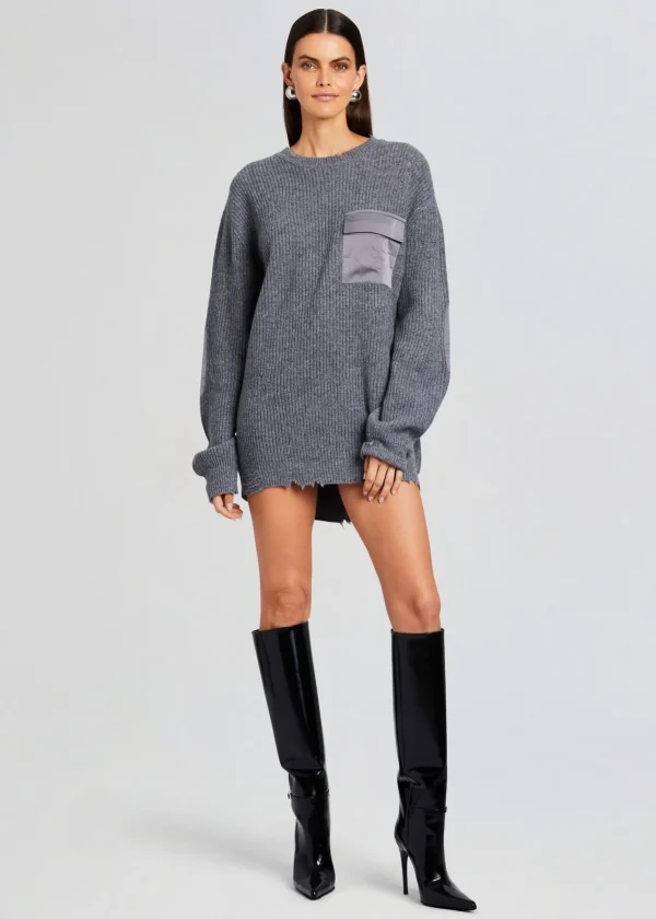 Dresses*Retrofete Devin Wool Sweater Wool Pewter