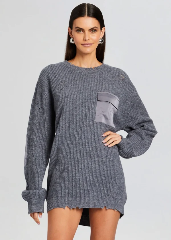 Dresses*Retrofete Devin Wool Sweater Wool Pewter