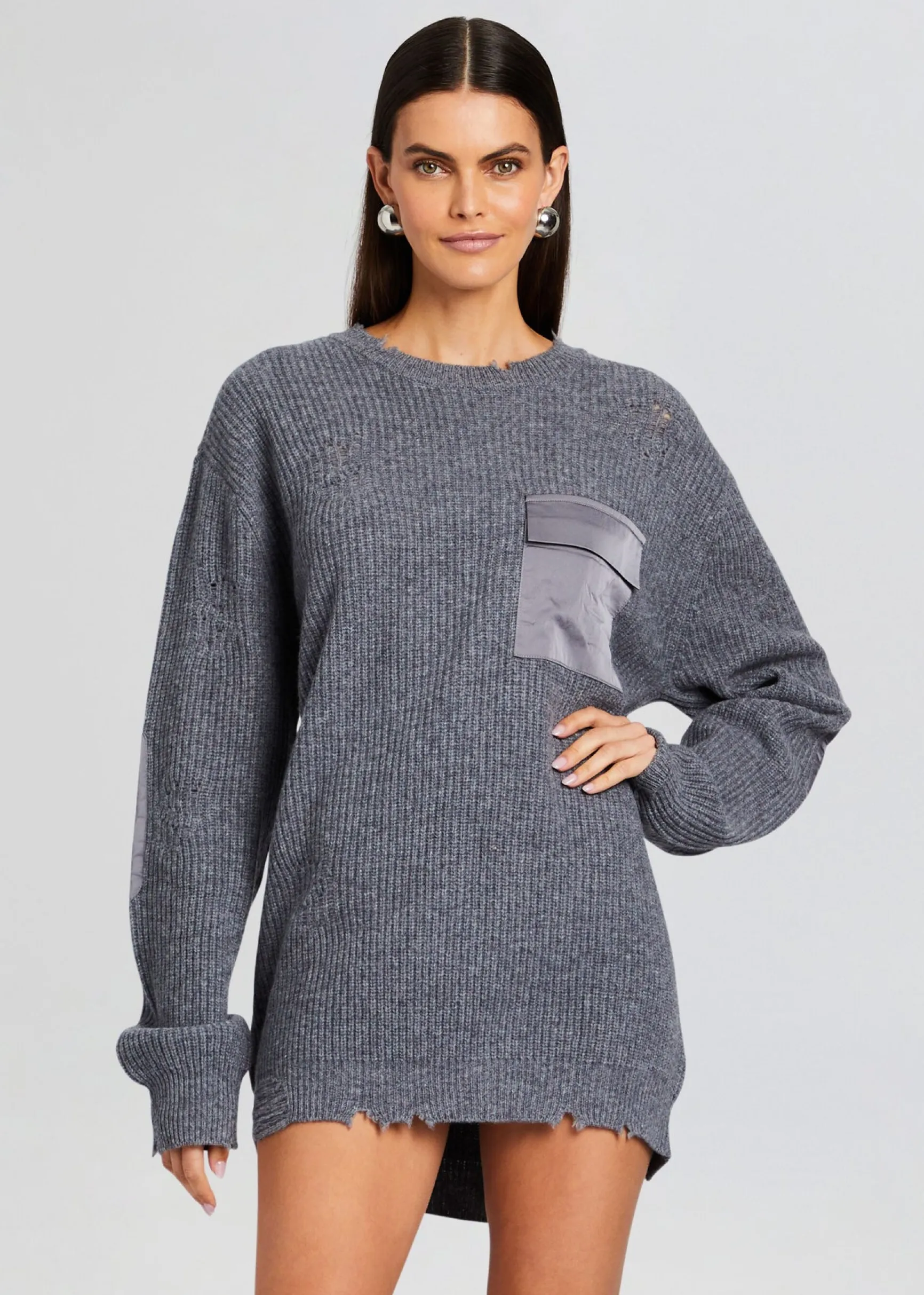 devin_wool_sweater_1.webp Dresses*Retrofete Devin Wool Sweater Wool Pewter