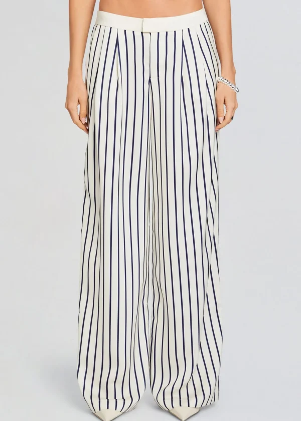 Business Chic*Retrofete Dixon Pant Navy/ Ivory Stripe