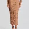 Neutral Moments*Retrofete Dream Midi Skirt Nude