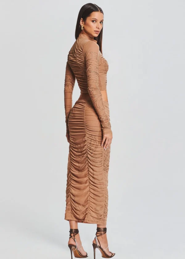 Neutral Moments*Retrofete Dream Midi Skirt Nude