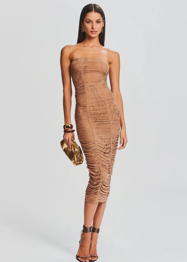 Neutral Moments*Retrofete Dream Strapless Dress Nude