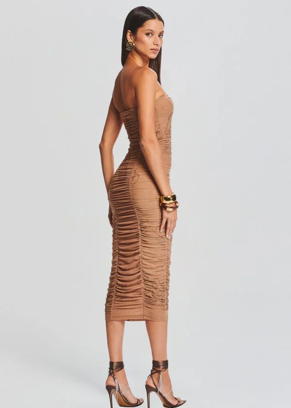 Neutral Moments*Retrofete Dream Strapless Dress Nude