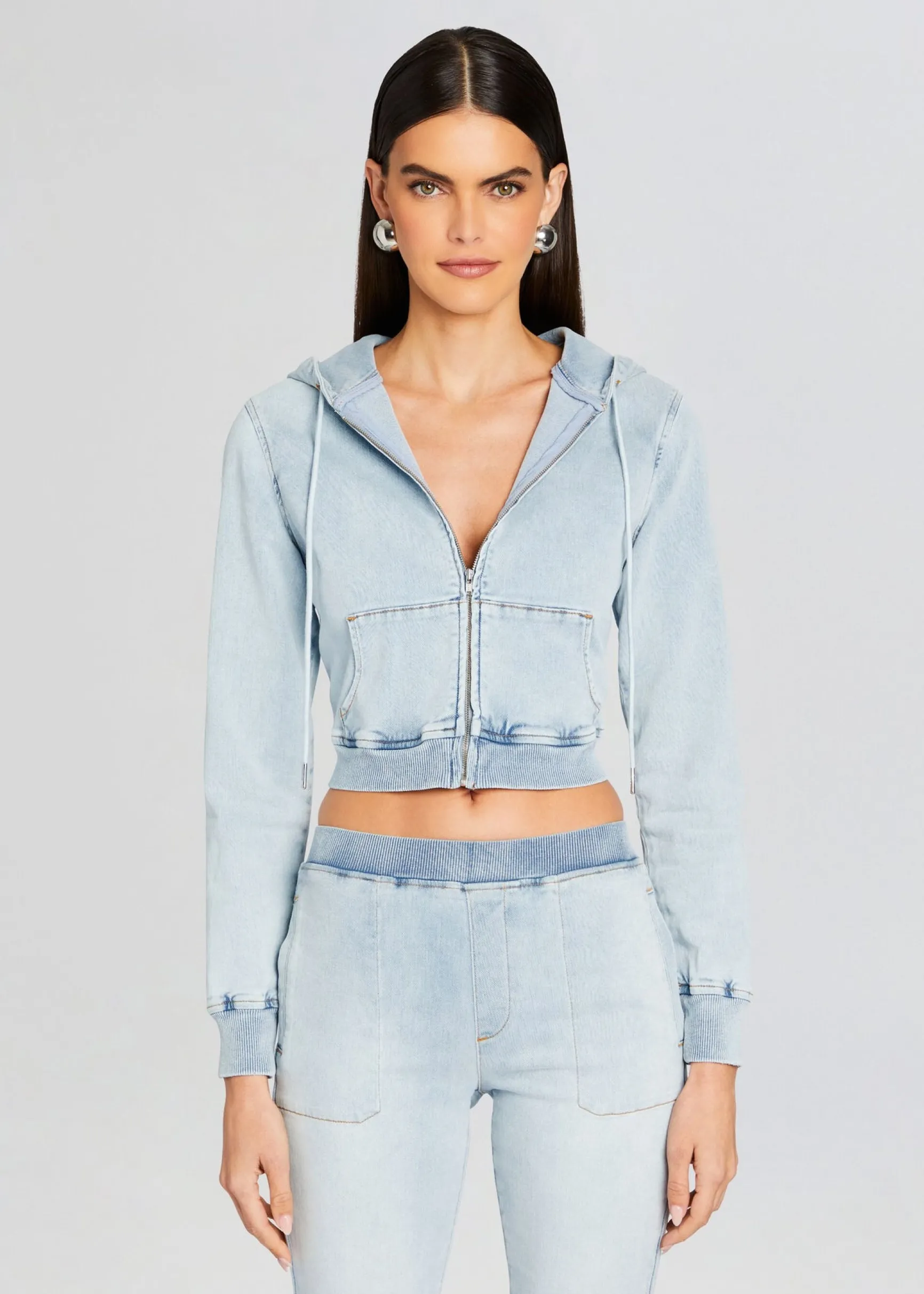 edith_terry_cropped_hoodi_0-2.webp Jackets*Retrofete Edith Terry Cropped Hoodie Skylight Terry