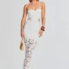 Honeymoon Looks*Retrofete Eliza Lace Maxi Dress White