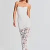 Honeymoon Looks*Retrofete Eliza Lace Strapless Maxi Dress White
