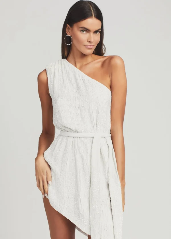 RETROFÊTE*Retrofete Ella Sequin Dress Moonglow White