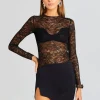 Night Out*Retrofete Ellie Lace Top Black