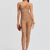 Jumpsuits*Retrofete Elodie Sequin Jumpsuit Tannin