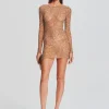 Dresses*Retrofete Emani Sequin Dress Champagne