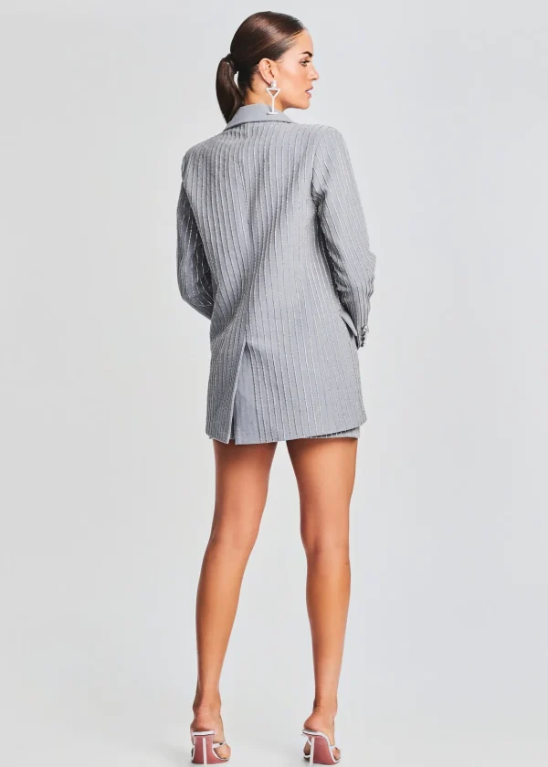 Exclusively Ours*Retrofete Enid Embellished Blazer Gray