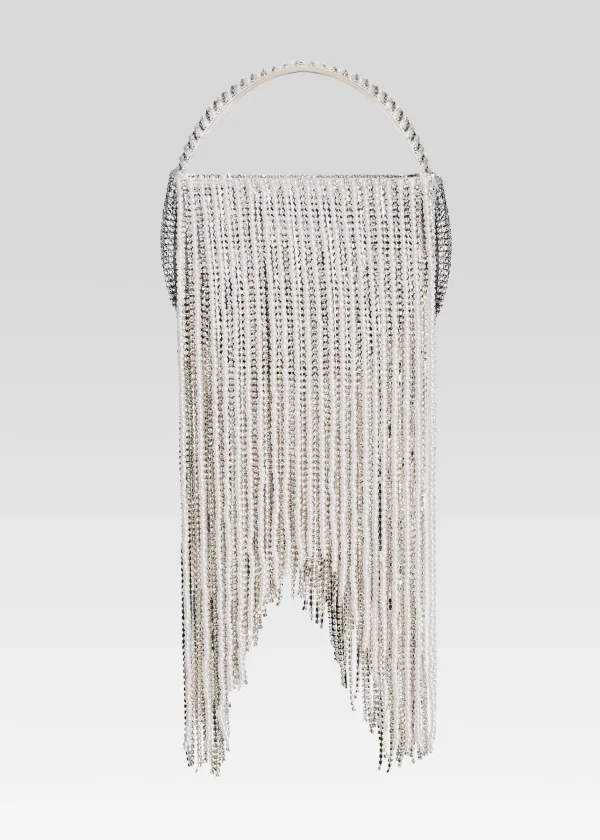 Handbags*Retrofete Estel Small Pearl Fringe Bag White Pearl