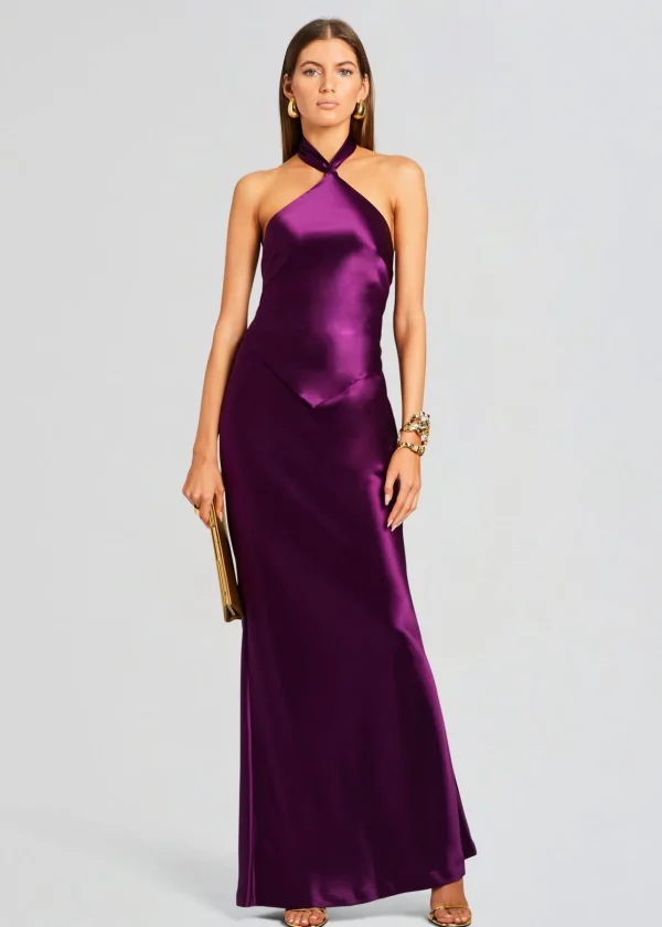 Best Sellers*Retrofete Ester Dress Eggplant