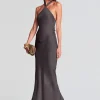 Guest Of*Retrofete Ester Dress Charcoal