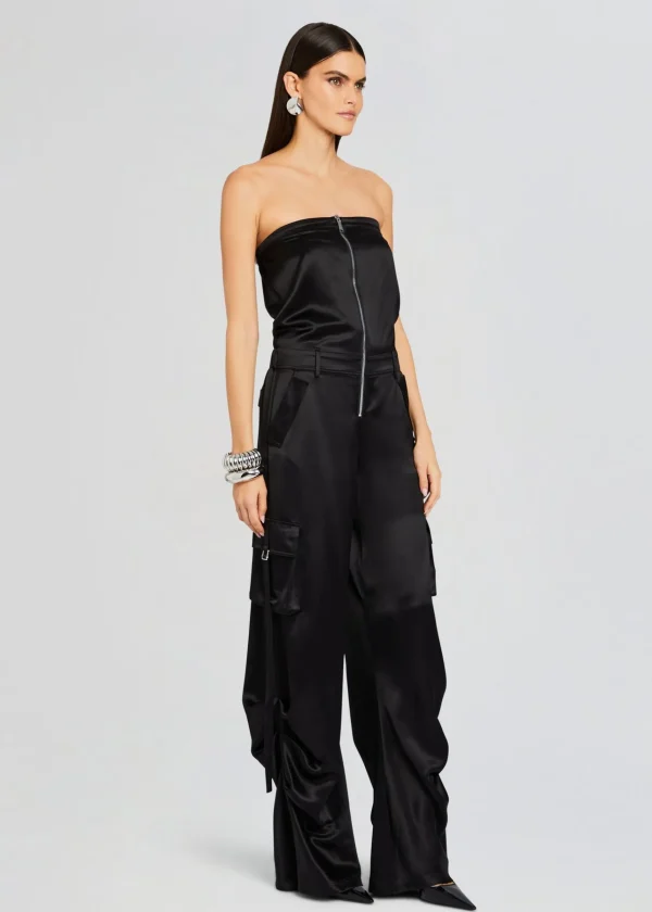 Jumpsuits*Retrofete Estrella Cargo Jumpsuit Black