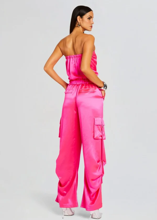 Resort '24*Retrofete Estrella Cargo Jumpsuit Paradise Pink