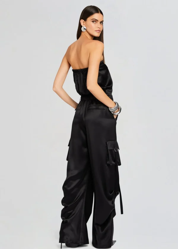 Jumpsuits*Retrofete Estrella Cargo Jumpsuit Black
