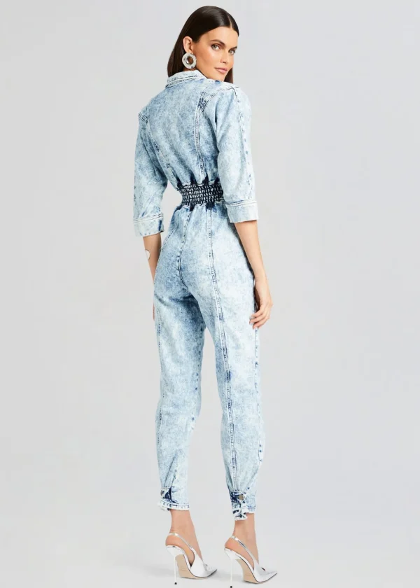 RETROFÊTE*Retrofete Eti Jumpsuit Blue Acid