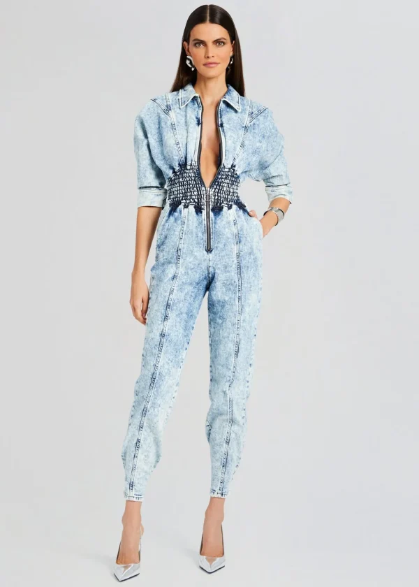RETROFÊTE*Retrofete Eti Jumpsuit Blue Acid