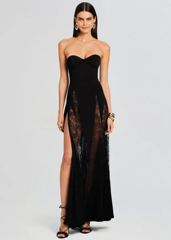 Sheer Bliss*Retrofete Evangeline Dress Black