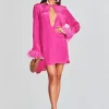 Swim*Retrofete Eve Mini Dress Hot Pink