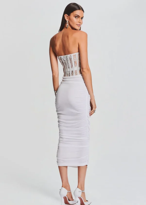 Rehearsal Dinner*Retrofete Fae Embellished Dress White