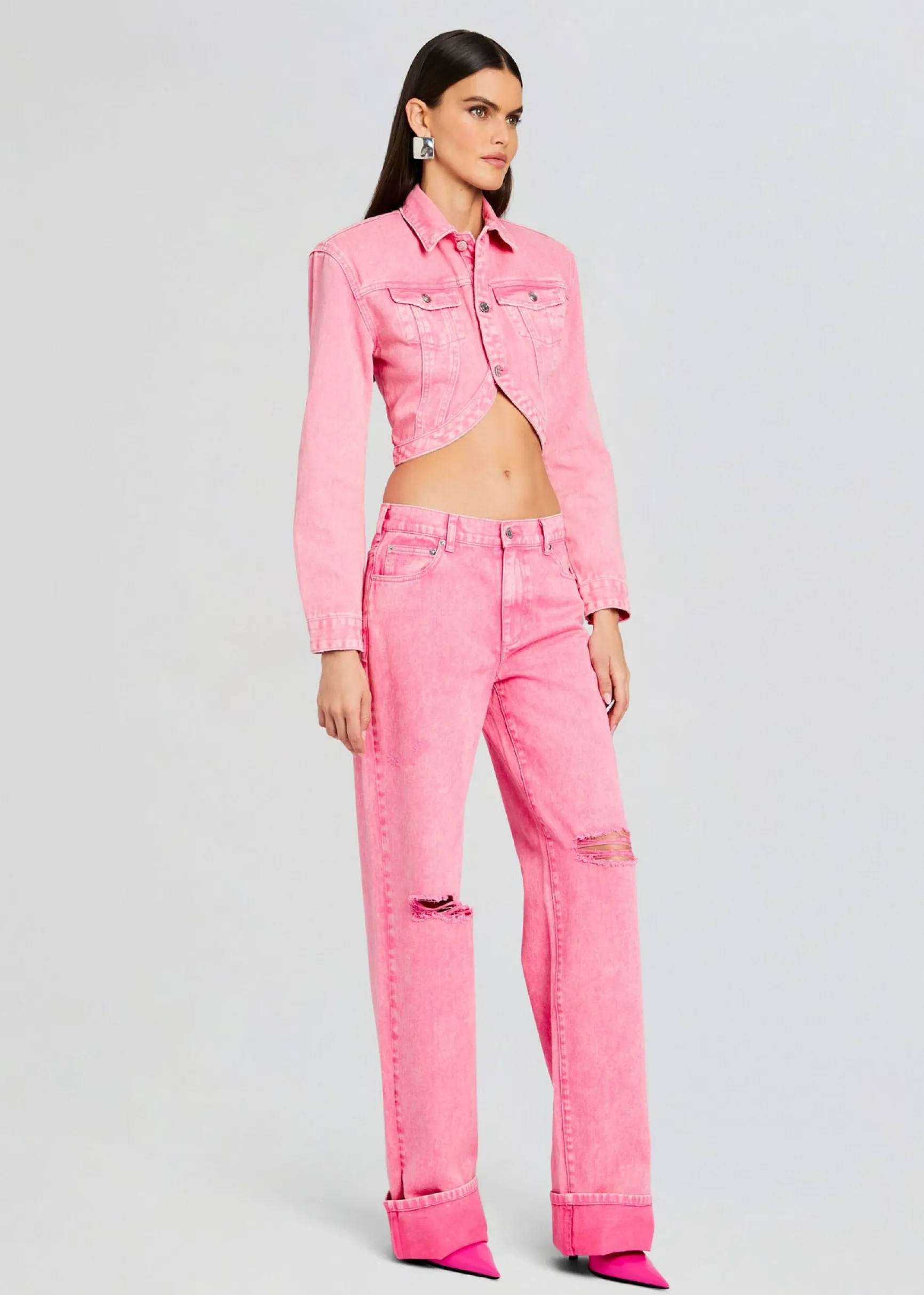 faith_denim_jacket_2-3.webp Jackets*Retrofete Faith Denim Jacket Malibu Pink