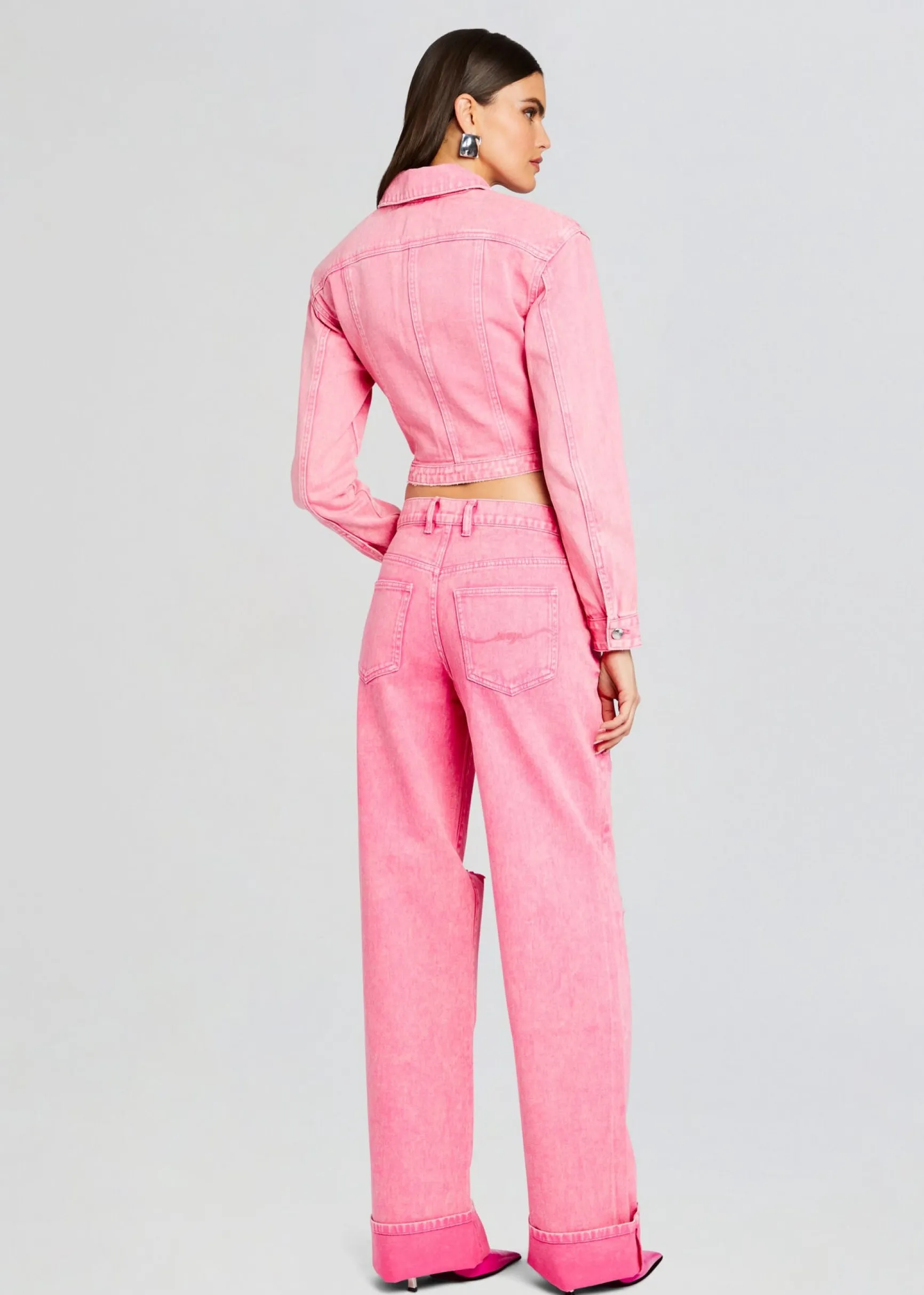 faith_denim_jacket_3-4.webp Denim*Retrofete Faith Denim Jacket Malibu Pink