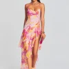 Bridal Party*Retrofete Fatima Silk Dress Botanical Floral