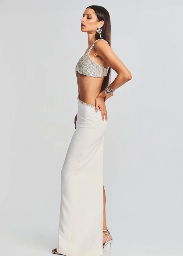 Dresses*Retrofete Fernanda Dress White/Silver