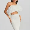 The Destination Bride*Retrofete Flamingo Top White