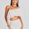 Bridal Shower*Retrofete Flamingo Top White Fruition