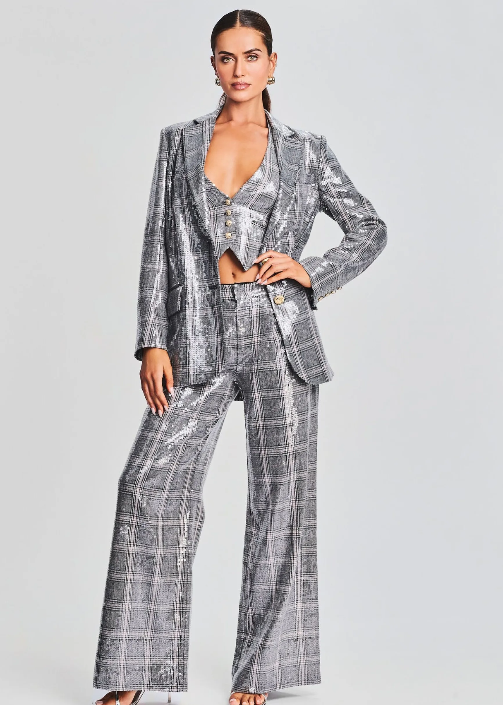 fleur_sequin_pant_4-3.webp Bottoms*Retrofete Fleur Sequin Pant Grey Plaid